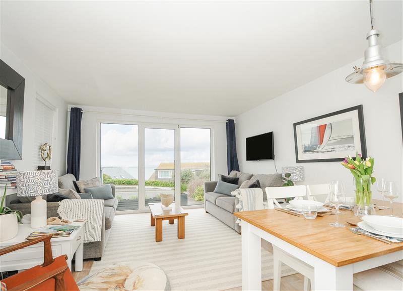The living room at Beach Haven, St Ives
