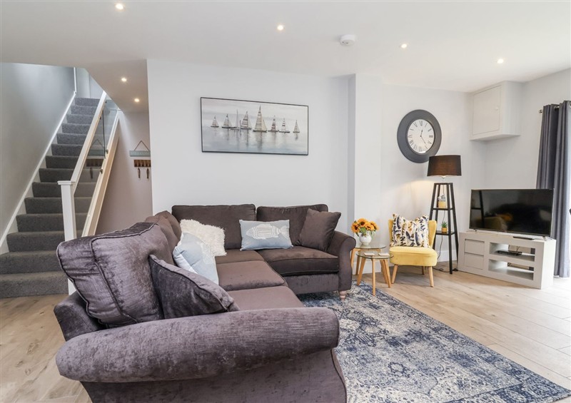 Relax in the living area at Beach Hideaway, Westward Ho!