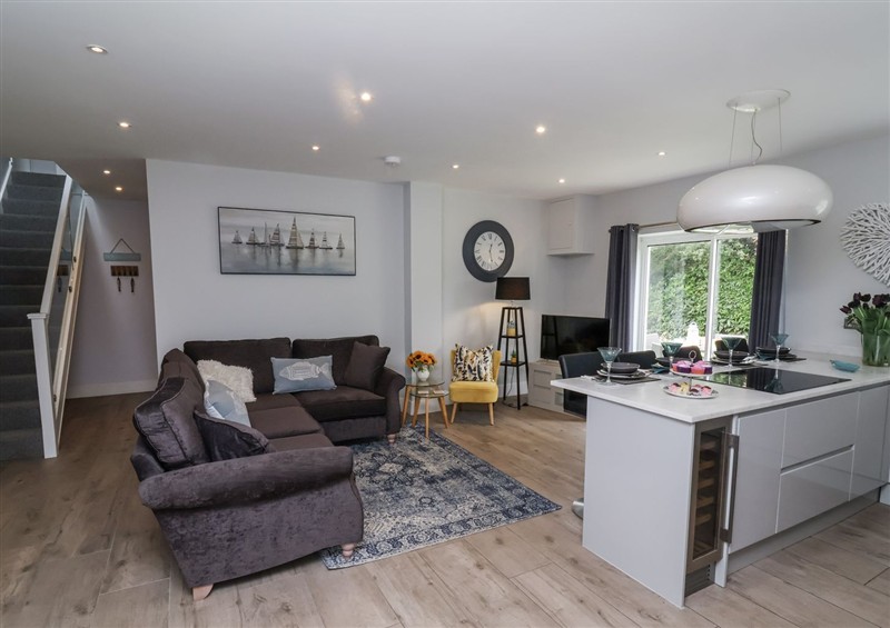 The living room at Beach Hideaway, Westward Ho!