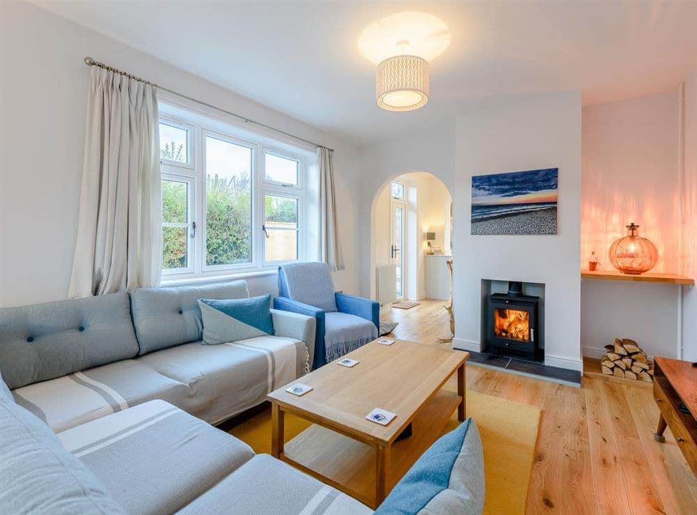 Welcoming living room at Beach Holme in East Wittering, West Sussex