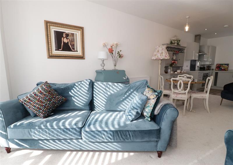 The living area at Beach House, Colwyn Bay