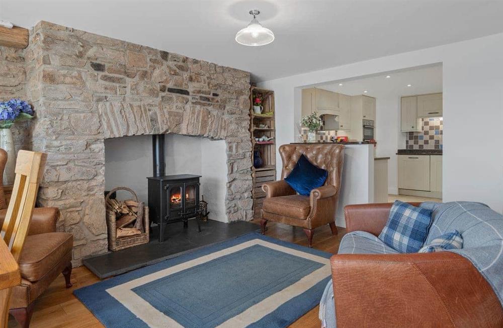 The living area at Beach House Cottage in Milford Haven, Pembrokeshire, Dyfed