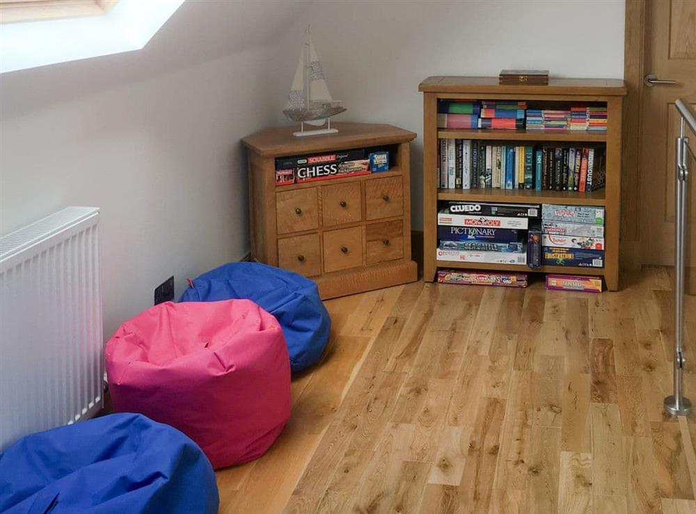 Upstairs Reading & Games Area at Beach House in Findochty, near Cullen, Moray, Banffshire