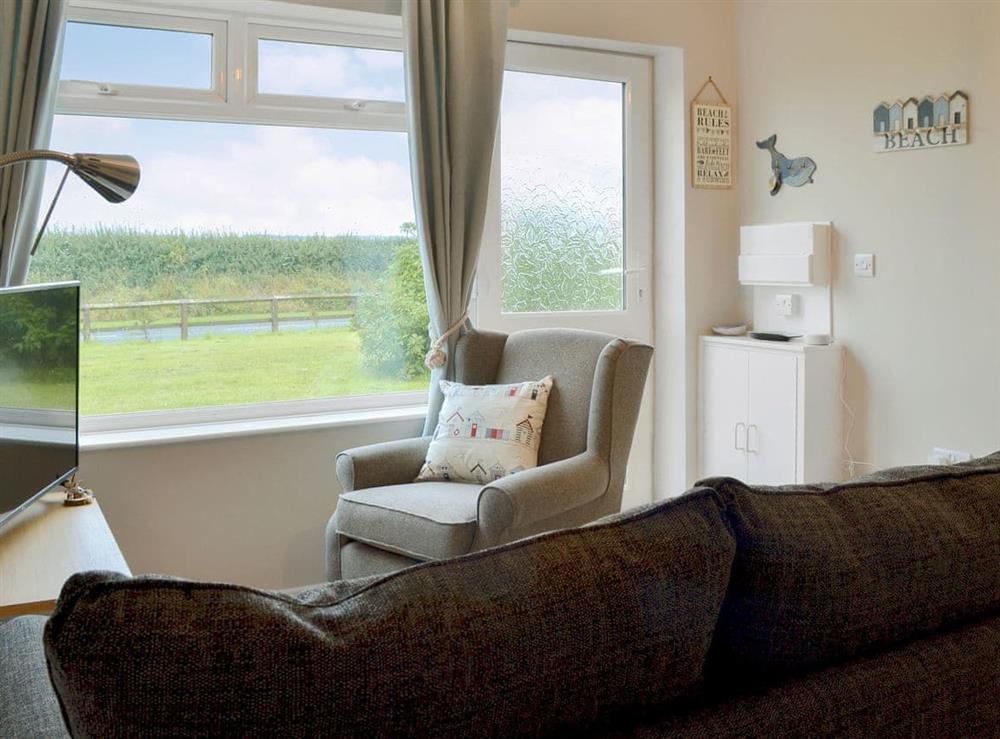 Light and airy living area at Beach House in Gristhorpe, near Filey, Yorkshire, North Yorkshire