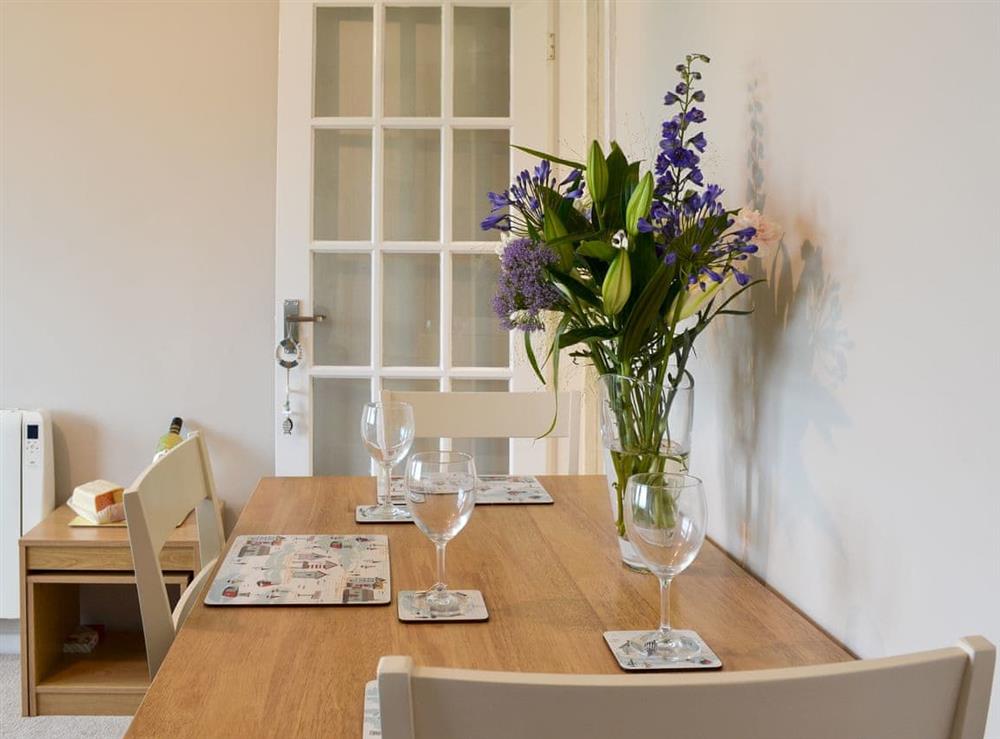 Quaint dining area at Beach House in Gristhorpe, near Filey, Yorkshire, North Yorkshire