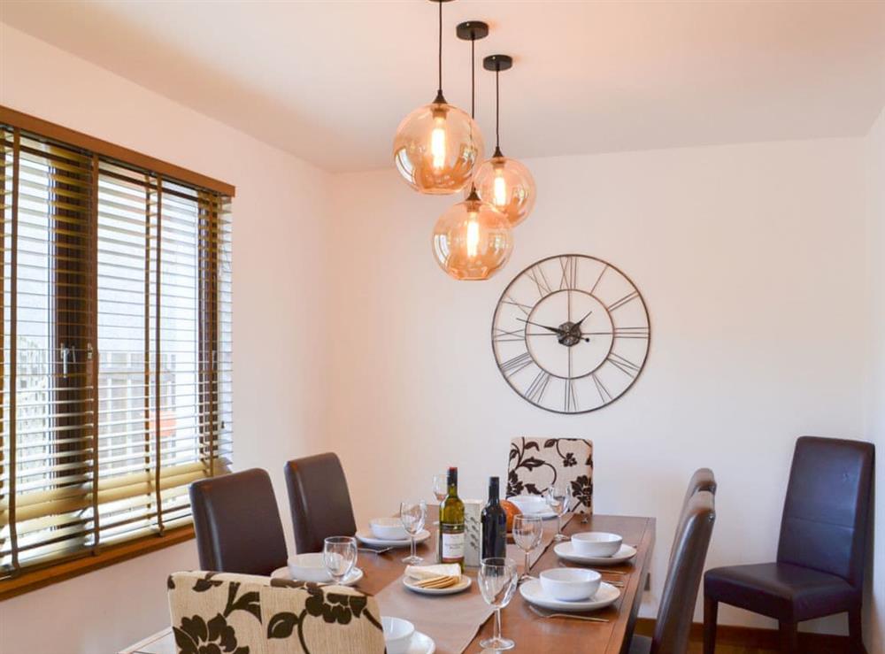 Spacious dining room at Beach House in Nairn, Highlands, Morayshire