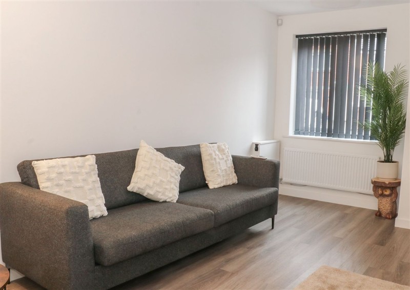 This is the living room at Beach House Seaside Dunes, Lytham St. Annes