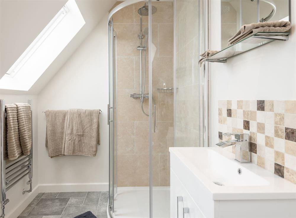 Shower room at Beach Lodge in Winthorpe, Lincolnshire