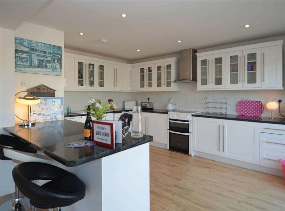 The kitchen at Beach Reach in Greatstone on Sea, Kent