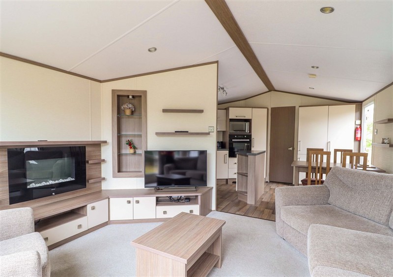 The living area at Beach Retreat E19 Dyffryn Seaside Estate, Dyffryn Ardudwy