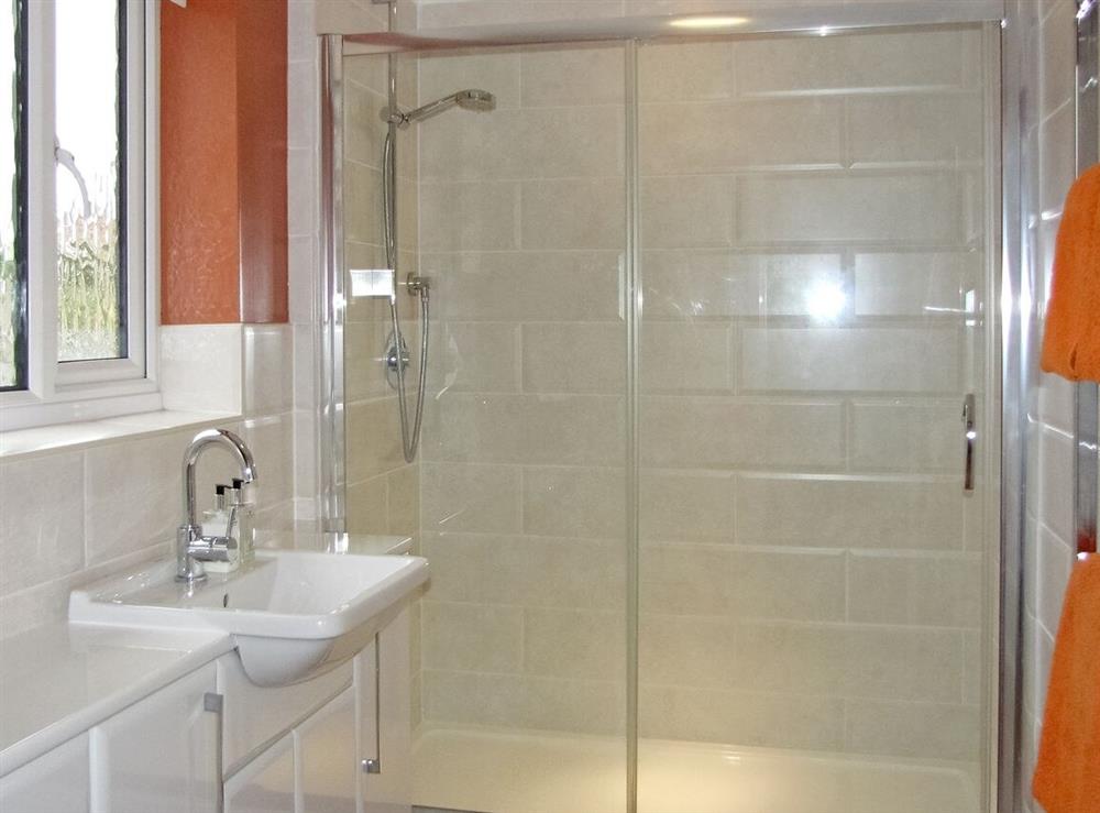 Shower room at Beach Retreat in Mundesley, Norfolk
