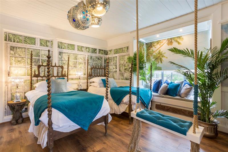 Twin bedroom at Beach Retreat, Romney Marsh, Kent