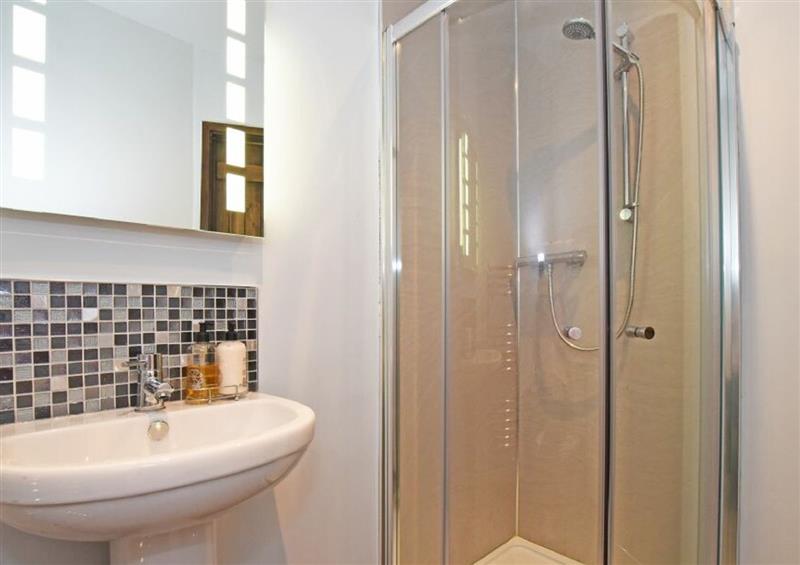 This is the bathroom at Beach Retreat, Seahouses