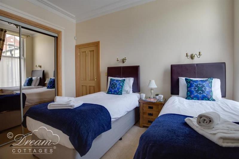 Twin bedroom at Beach View Apartment 2, Weymouth, Dorset
