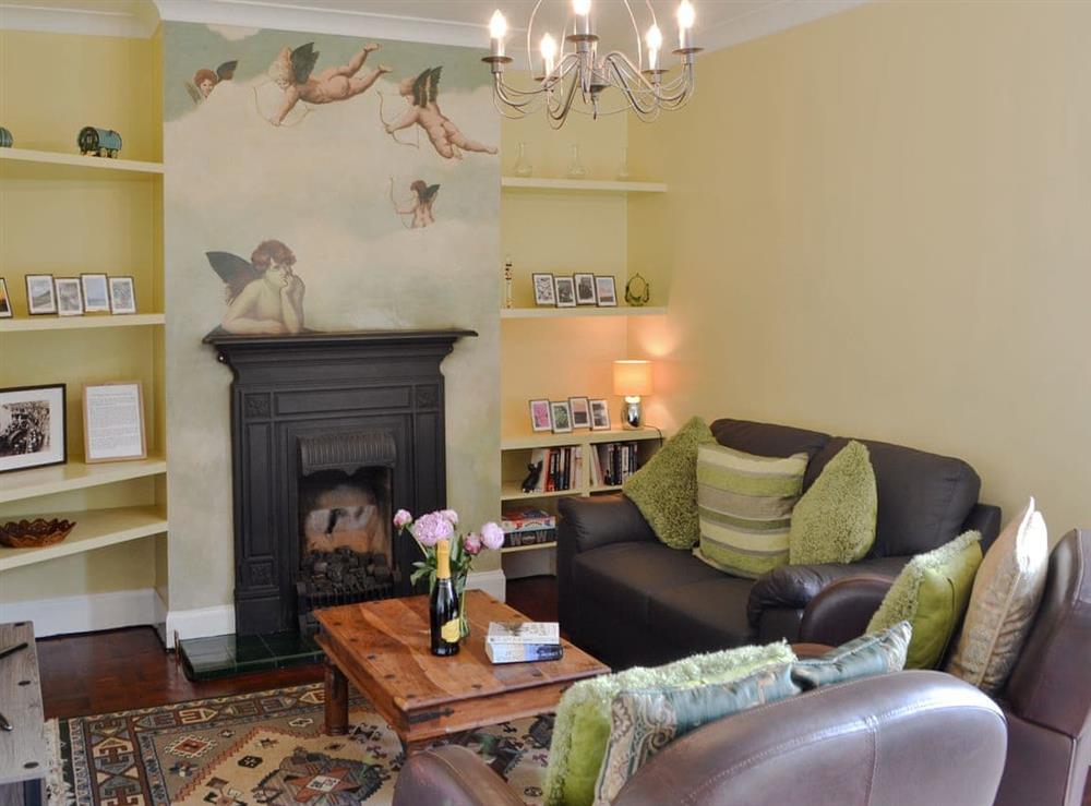 Charming living area at Beach View Apartment in Newbiggin-by-the-Sea, Northumberland