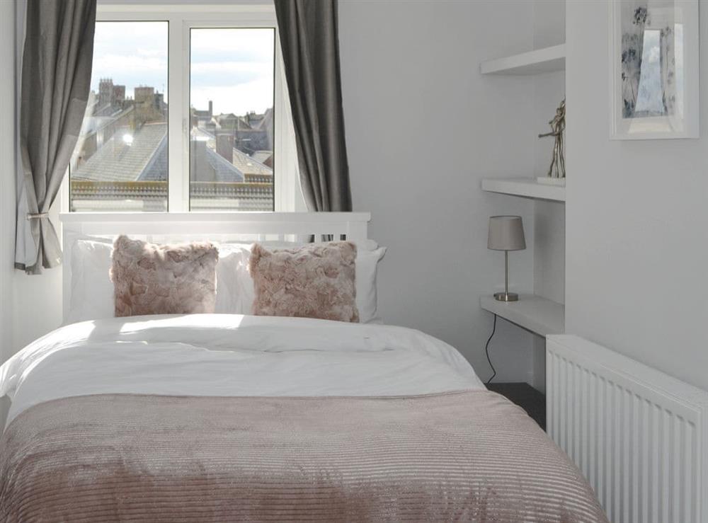 Comfortable double bedroom at Beach View Apartment in Newbiggin-by-the-Sea, Northumberland