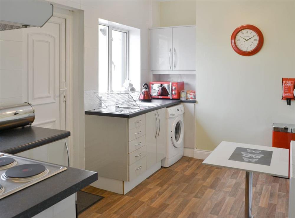 Kitchen at Beach View Apartment in Newbiggin-by-the-Sea, Northumberland
