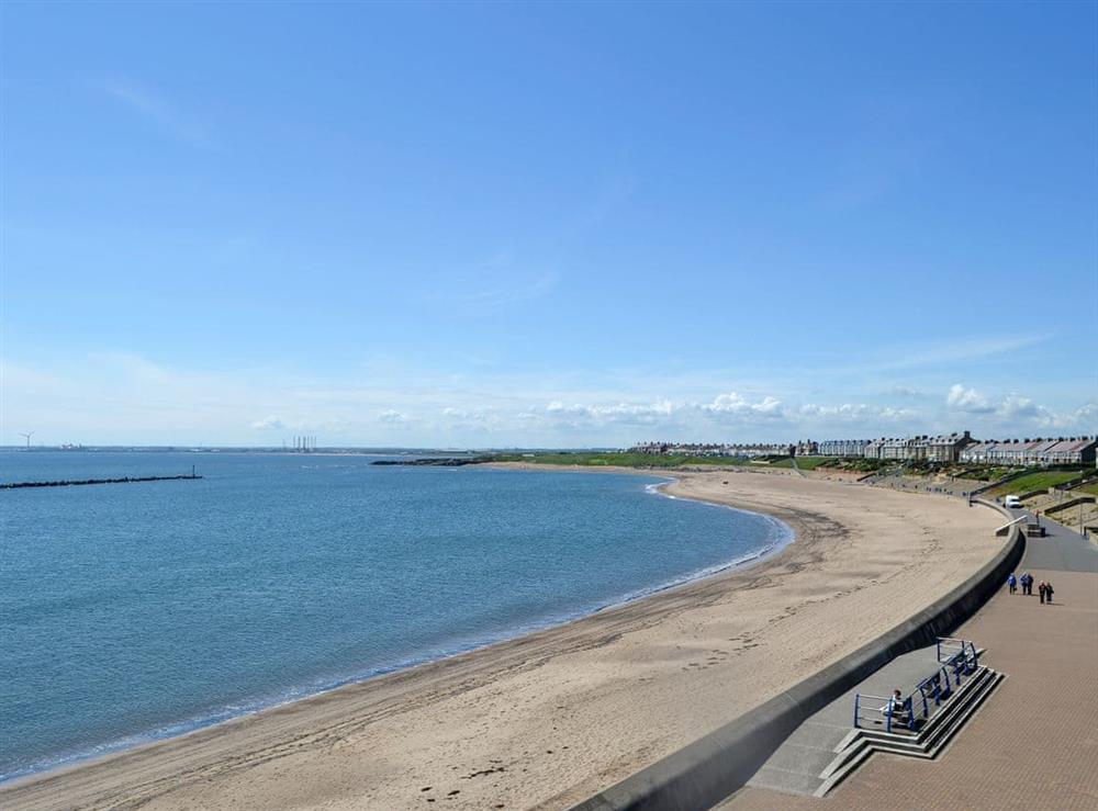 Set only 50 yards from the beach at Beach View Apartment in Newbiggin-by-the-Sea, Northumberland