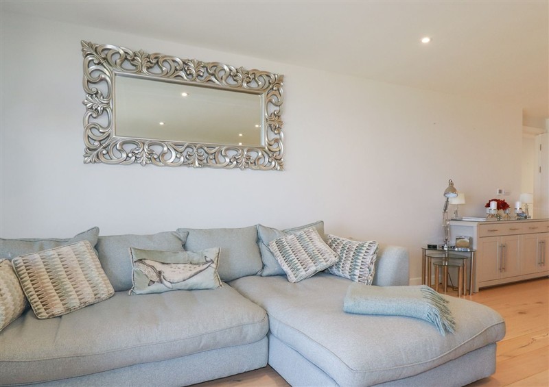 Relax in the living area at Beach View Fistral, Newquay