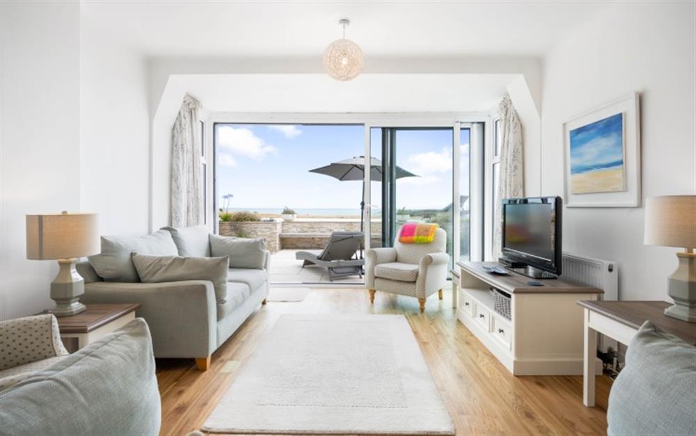 Enjoy the living room at Beach View in Sandbanks