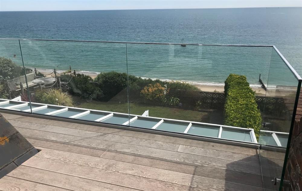 Fabulous sea views from the first floor balcony at Beach View, Southbourne