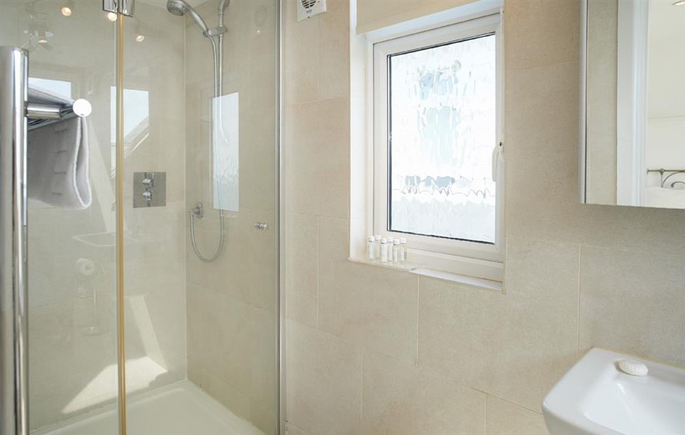Luxury en-suite shower with megaflow pressure. at Beach View, Southbourne