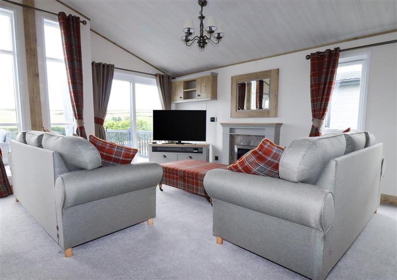 This is the living room at Beachcliff, Porth