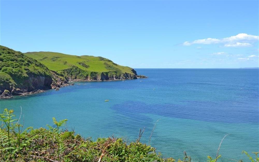 The views from the nearby Coast path at Beachcomber Cottage in Hope Cove