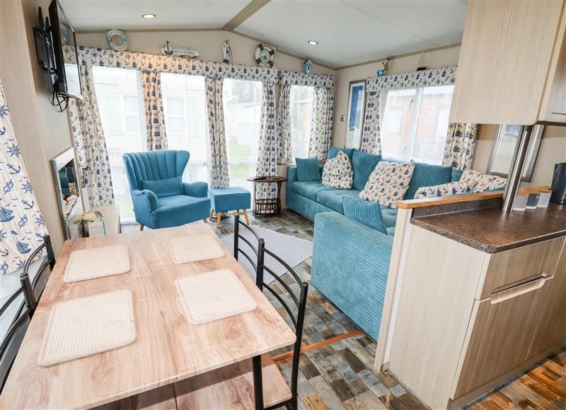 The living area at Beachcomber D35, Towyn