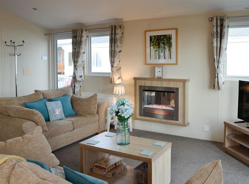 Peaceful and relaxing living area at Beachcomber Lodge in Southerness, near Dalbeattie, Dumfriesshire