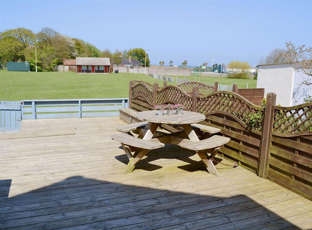 Sitting-out-area at Beachcomber in Mundesley, near North Walsham, Norfolk