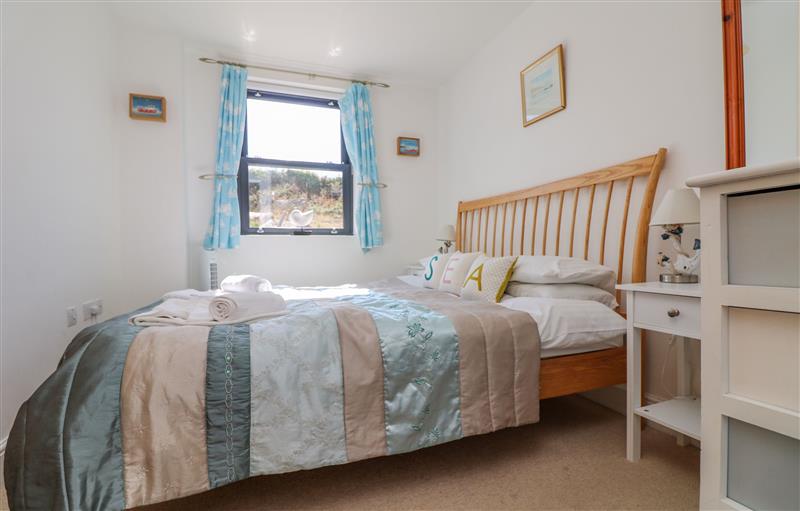 One of the bedrooms at Beachcomber, Porthcurno near Sennen