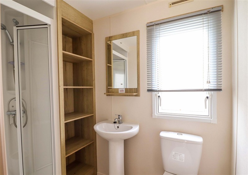 This is the bathroom at Beachcombers Barmouth Bay Holiday Park, Talybont near Dyffryn Ardudwy