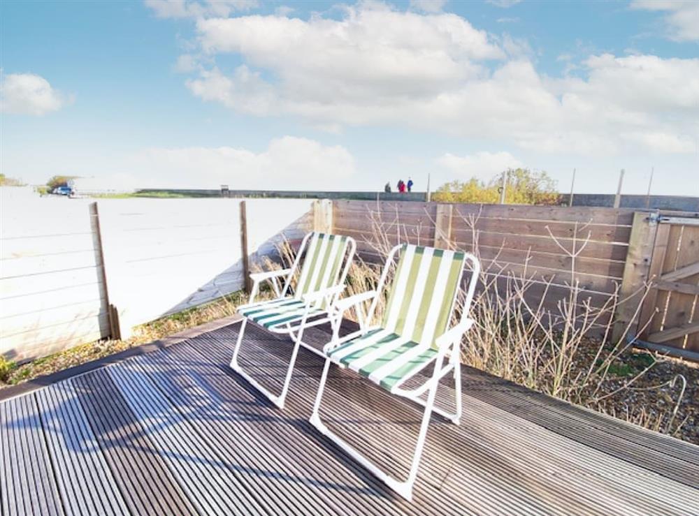 Sitting-out-area at Beachfront Annexe in Selsey, near Chichester, West Sussex