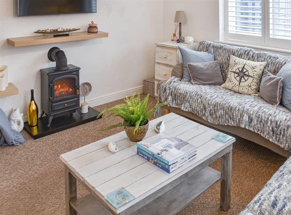 Living room at Beachmans Cottage in Great Yarmouth, Norfolk