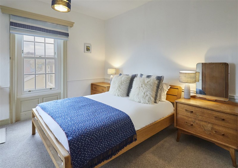 One of the bedrooms at Beachside Cottage, Sandsend
