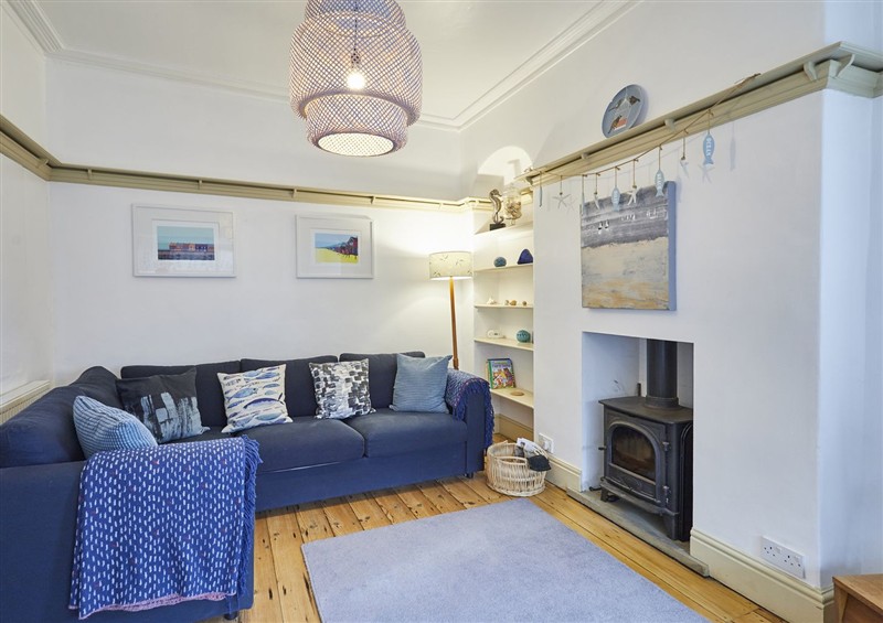 Relax in the living area at Beachside Cottage, Sandsend
