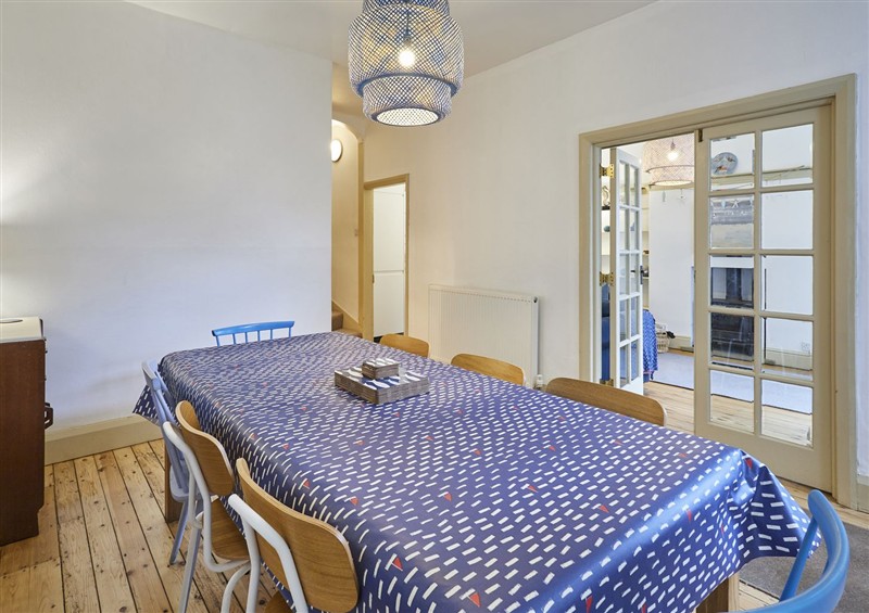 The dining area at Beachside Cottage, Sandsend