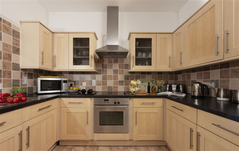 The kitchen at Beachside Fistral, Cornwall