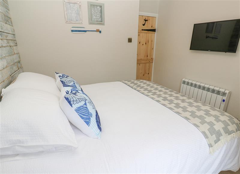 One of the bedrooms at Beachspoke Loft, Portreath