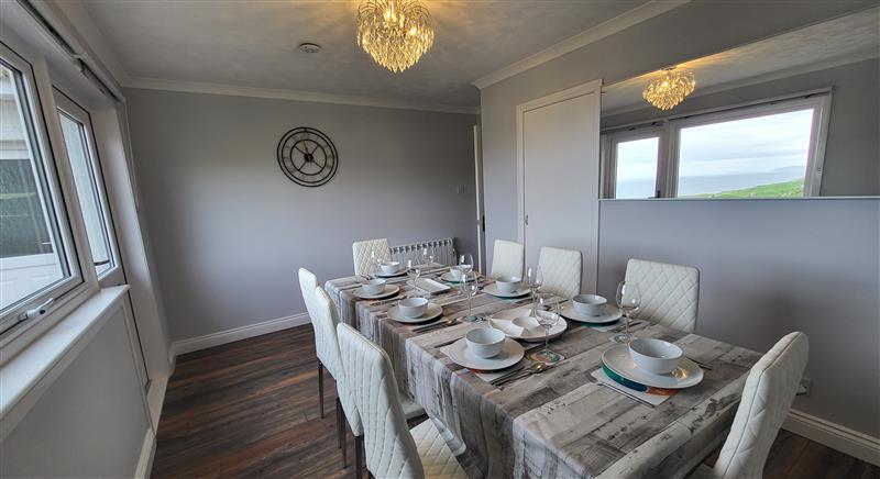 This is the dining room at Beachview, Oldshore Beg near Kinlochbervie