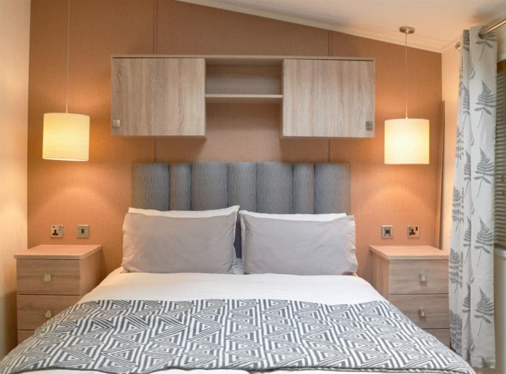 Comfortable double bedroom at Beachwood in Corton, near Lowestoft, Suffolk
