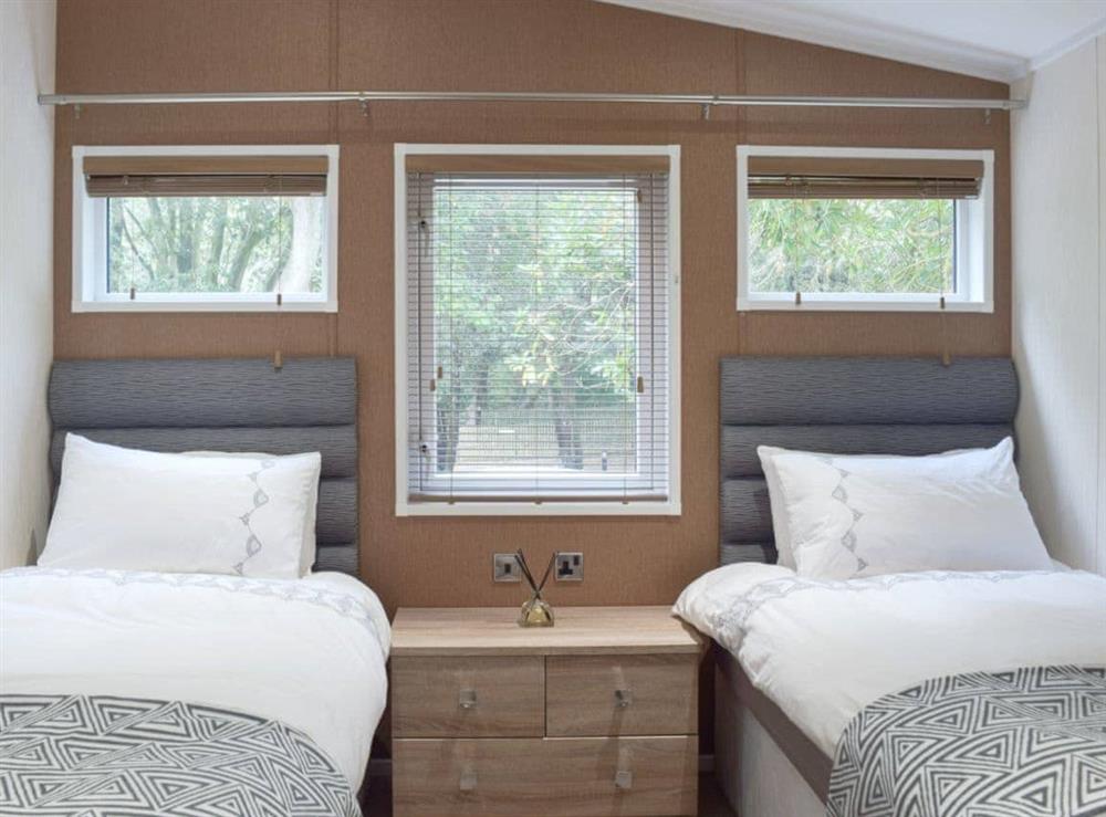 Comfy twin bedroom at Beachwood in Corton, near Lowestoft, Suffolk