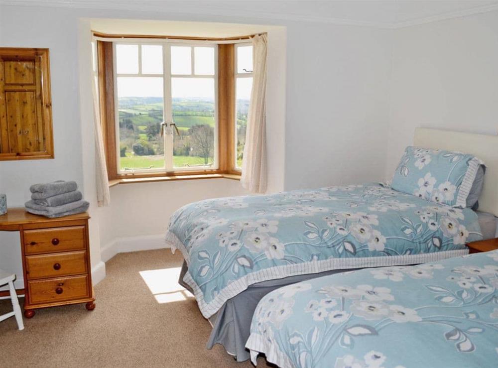 Twin bedroom at Beacon Cottage in Bittaford, Nr Ivybridge, Devon., Great Britain