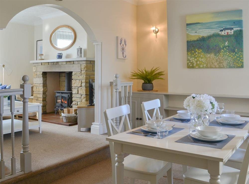Dining room at Beacon Cottage in Flamborough, East Yorkshire, North Humberside