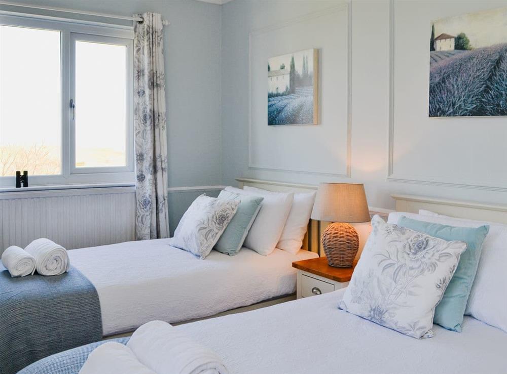 Twin bedroom at Beacon Cottage in Flamborough, East Yorkshire, North Humberside