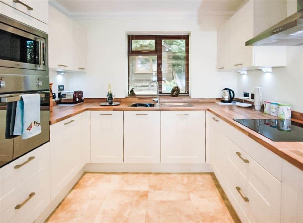 This is the kitchen at Beacon Cottage in Hassocks, East Sussex