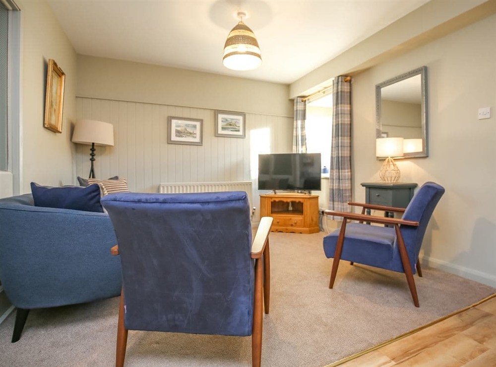 Living area at Beadnell Sand Dunes in Beadnell, Northumberland
