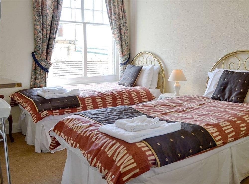 Twin bedroom at Beaford House in Beaford, near Winkleigh, Devon