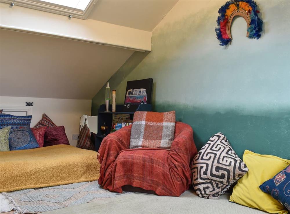 Living area at Beans Retreat in Park Bridge, near Ashton-under-Lyne, Lancashire